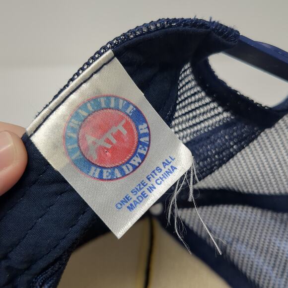 S. Padre Island Texas Snapback Trucker Hat Blue One Size Attractive Headwear - Picture 9 of 10